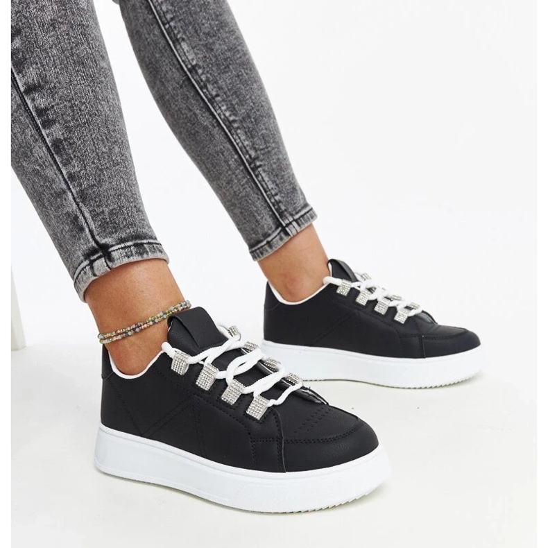 D/GMR Walida crne tenisice s debelim potplatom crna 1