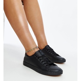 D/GMR Crne tenisice Luz od eko kože crna 1