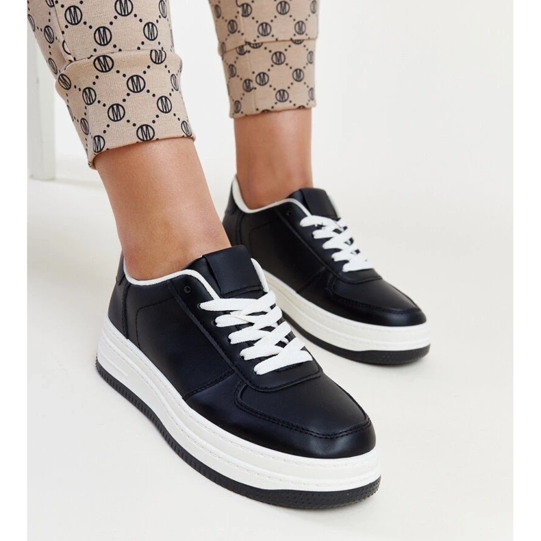 D/GMR Crne tenisice na Cvita platformu crna 1