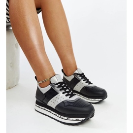 Crne tenisice s visokim potplatom marke Askalua crna 1