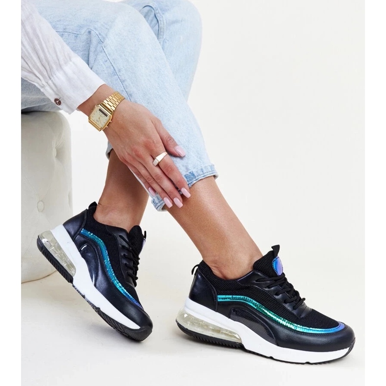 Crne tenisice s hologramom Jelek crno 2