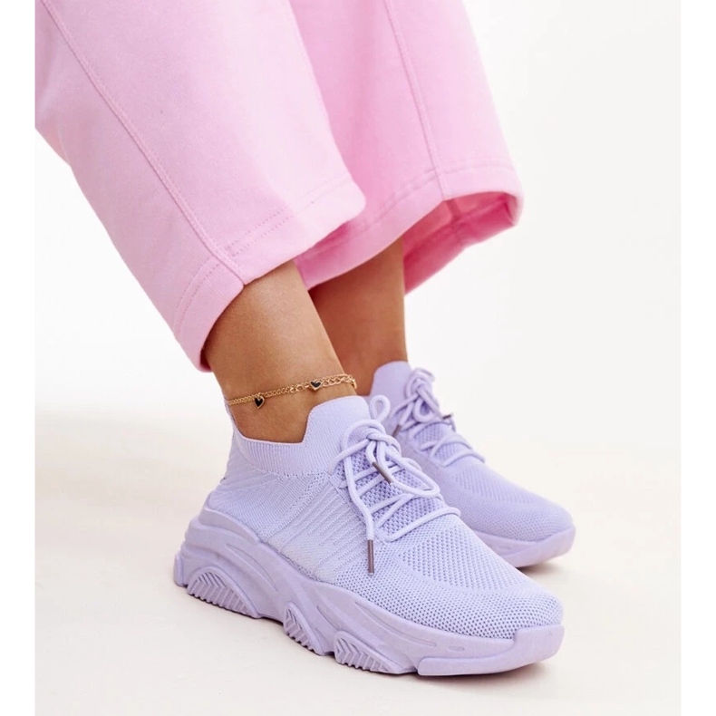 Ljubičaste tenisice s masivnim Kassi potplatom ljubičasta 1