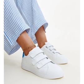 Bijelo-plave Samala tenisice na čičak bijela 1