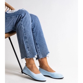 D/CEO Yafia plave balerinke od tkanine plava 2