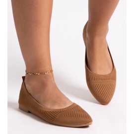 D/CEO Wendana balerinke od karamel tkanine smeđa 1