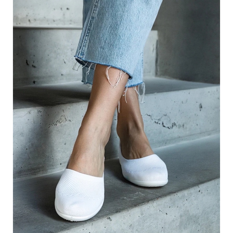 D/CEO Provencher balerinke od bijele tkanine bijela 2