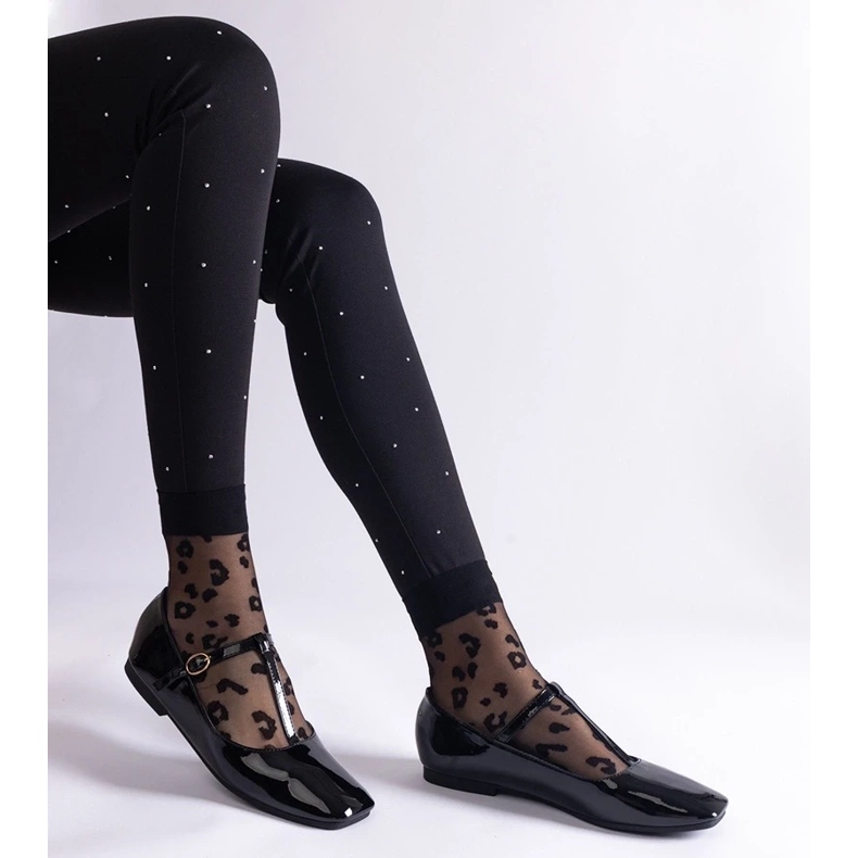 D/CEO Crne lakirane balerinke s Marseille remenom crna 2