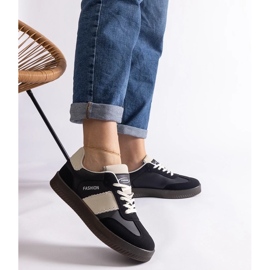 D/CEO Crne platform tenisice s Puente šavovima crno 2