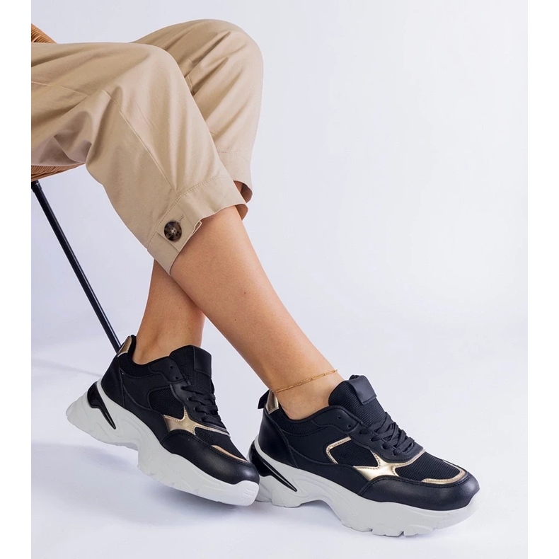 D/CEO Crne tenisice na ogromnom potplatu Torreze crno 1