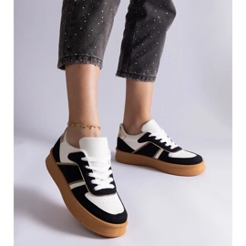 D/CEO Crne tenisice na vezanje s Felicita platformom crna 2