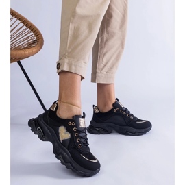 D/CEO Crne tenisice na platformi s Martinez srcem crno 2