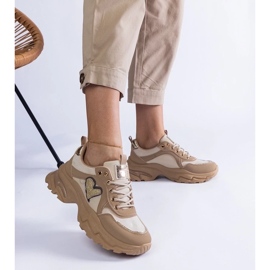 D/CEO Smeđe tenisice na platformu s Martinez srcem smeđa 2