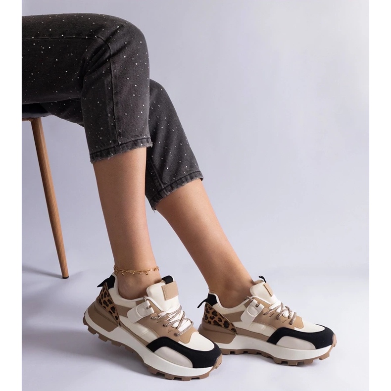 D/CEO Bež tenisice ukrašene motivom životinje Soria 2