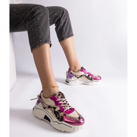 D/CEO Ružičaste tenisice ukrašene cirkon Valdez špagom ružičasta 1