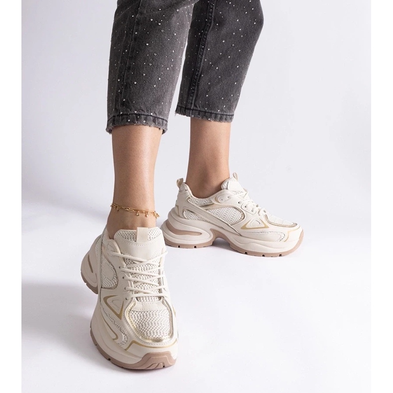 D/CEO Bež tenisice s masivnim Adom potplatom 1