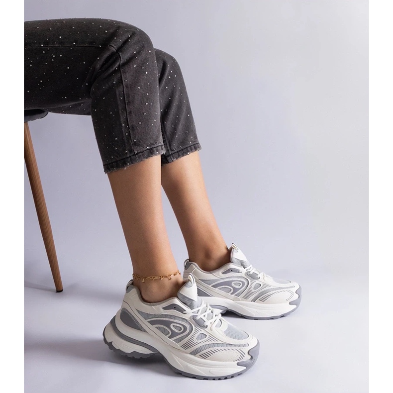 D/CEO Sive ženske sportske tenisice marke Limon siva 1