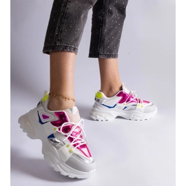 D/CEO Bijelo-ružičaste sportske tenisice Sulamita bijela 1