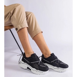 D/CEO Crne ženske tenisice sa Agar šljokicama crna 2