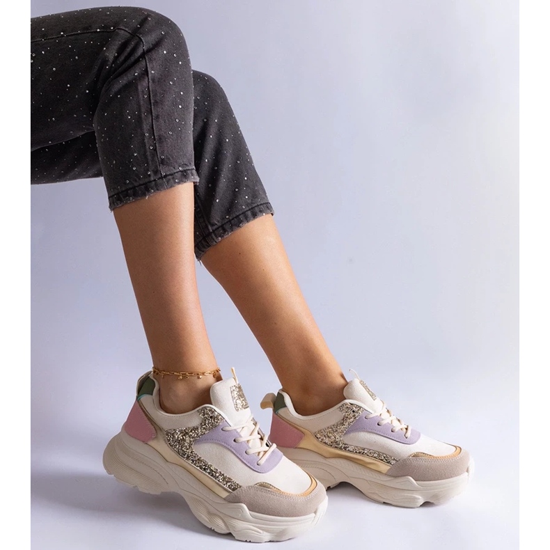 D/CEO Višebojne tenisice sa svjetlucavim Clorinda umetcima raznobojna 2