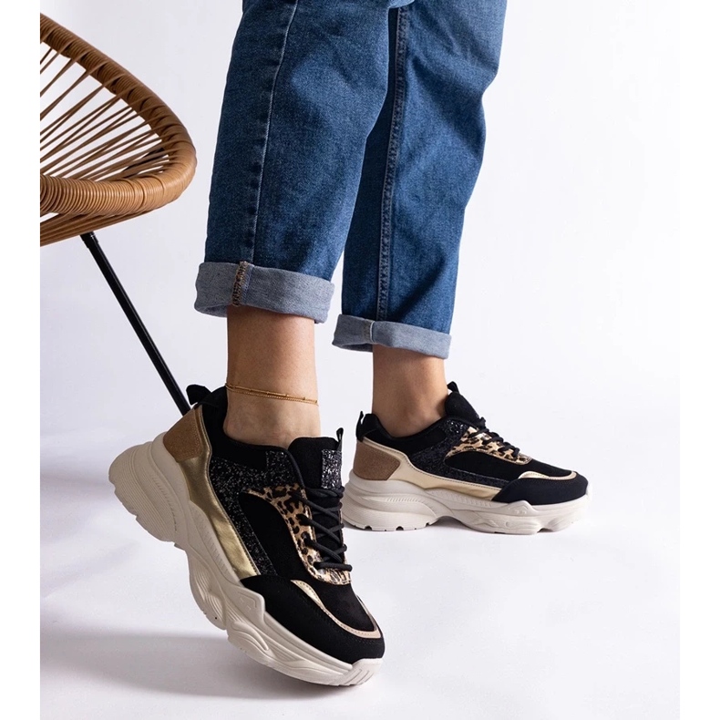 D/CEO Crne tenisice sa svjetlucavim Clorinda umetcima crna 2