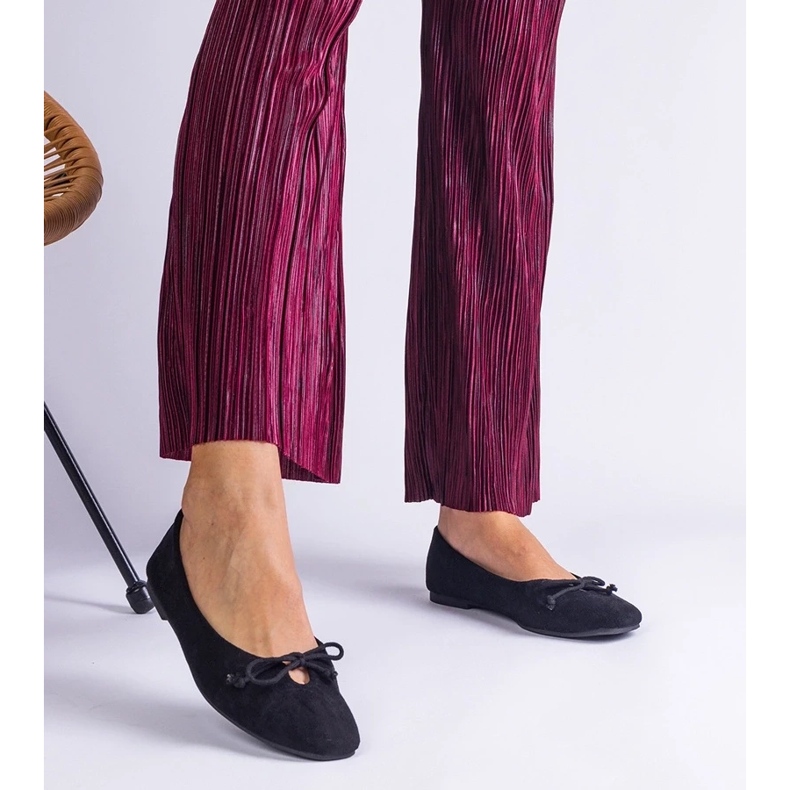 D/CEO Crne balerinke s ukrasnom mašnom iz Pollinosa crno 2