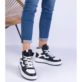 Ženske bijele i bijele tenisice crno 1