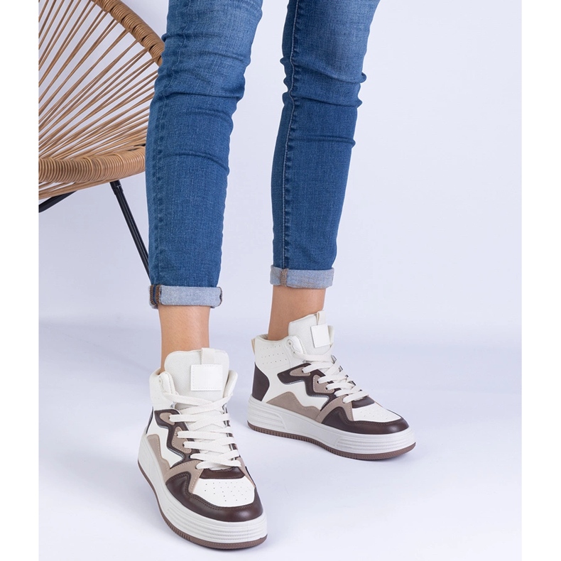 Smeđe ženske sportske tenisice smeđa 1