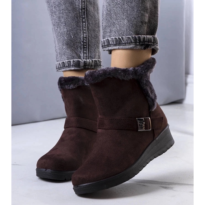 D/CEO Smeđe izolirane čizme na Capo klinu smeđa 1