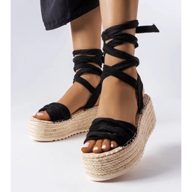 D/CEO Crne espadrile s platformom iz Loiseaua crno 2