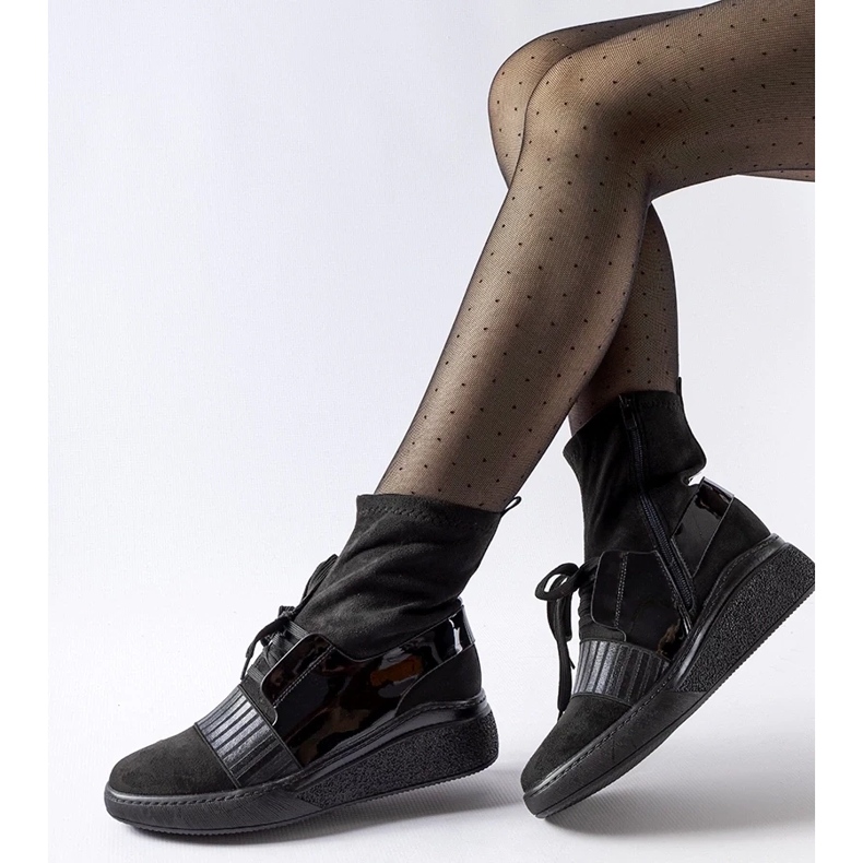 D/CEO Crne gležnjače Spoleto na klin crno 1