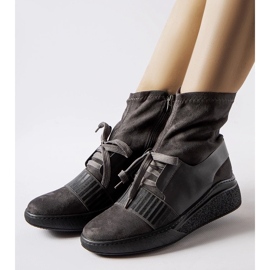 D/CEO Sive gležnjače na klin Spoleto siva 2