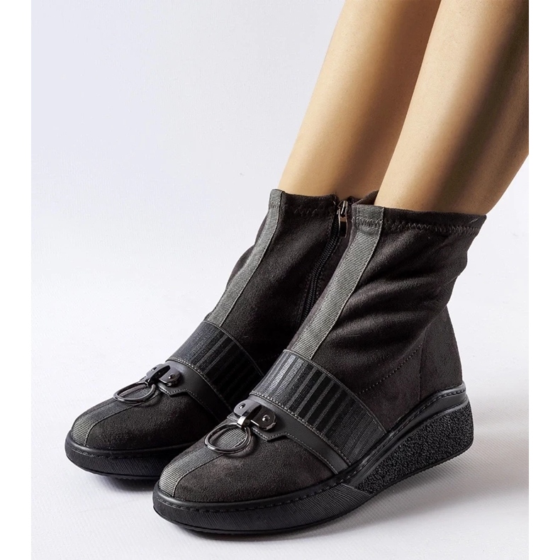 D/CEO Sive gležnjače s čarapama iz Colonnate siva 2