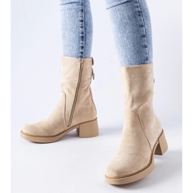 D/CEO Bež gležnjače od eko antilop kože iz Agordina 1