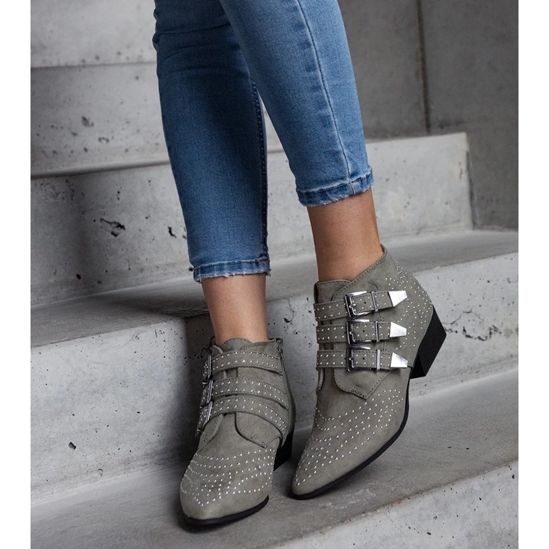 D/CEO Zelene ukrasne gležnjače na nisku petu Forever zelena 1