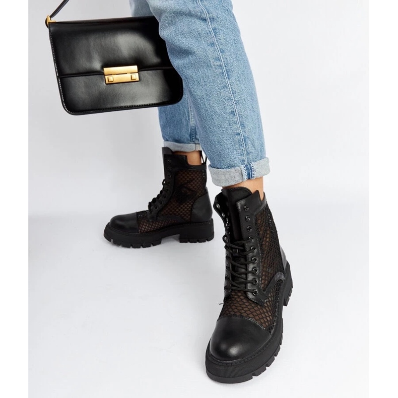 D/CEO Crne prozirne Waldeck čizme crno 2