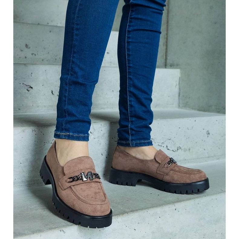 D/CEO Vinceza smeđe natikače od brušene kože smeđa 2