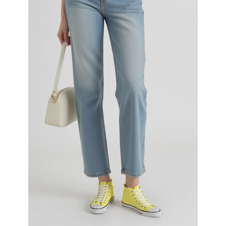 Ženske blistave žute tenisice žuta boja 2