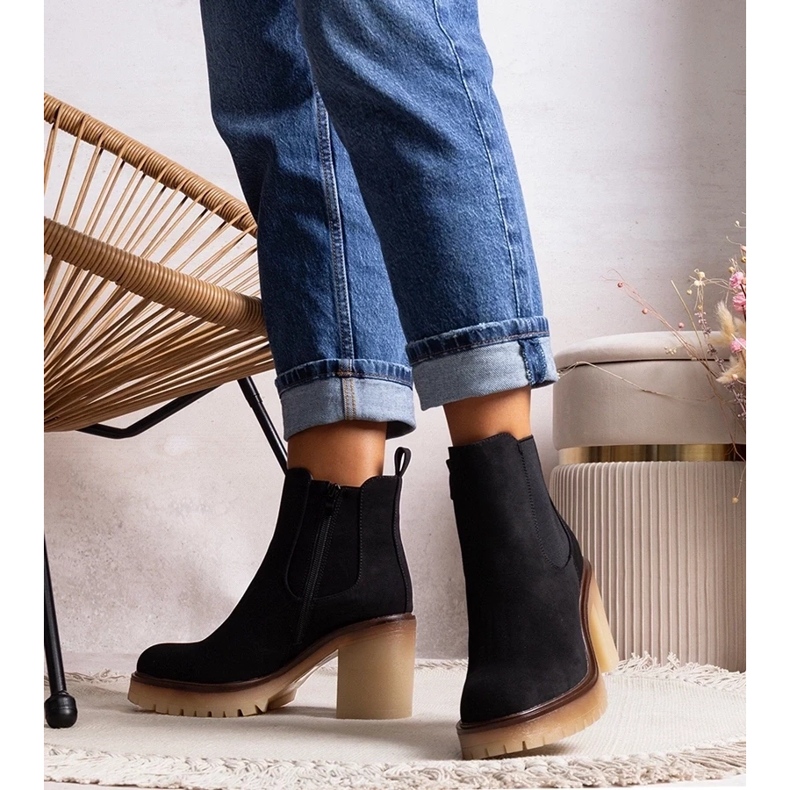 D/CEO Crne gležnjače na upečatljivu Nurea visoku petu crna 2