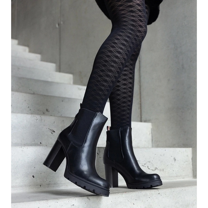 D/CEO Crne gležnjače slip-on od Motena eko kože crno 2