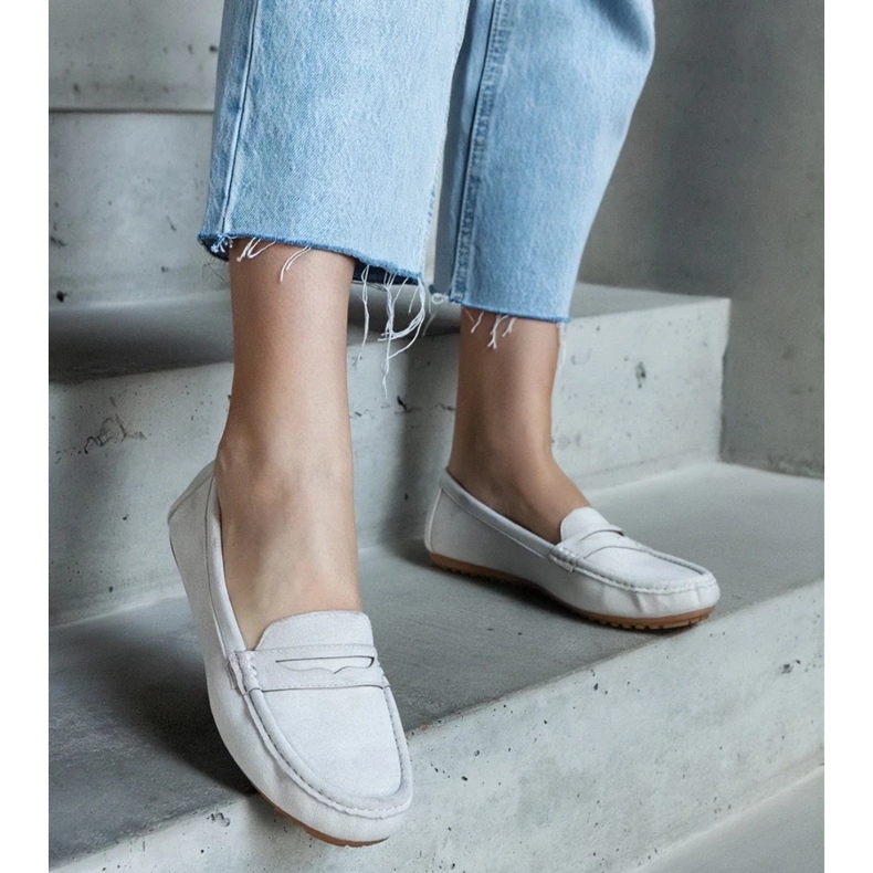 D/CEO Sive mokasine od eko antilop kože Cellarengo siva 2