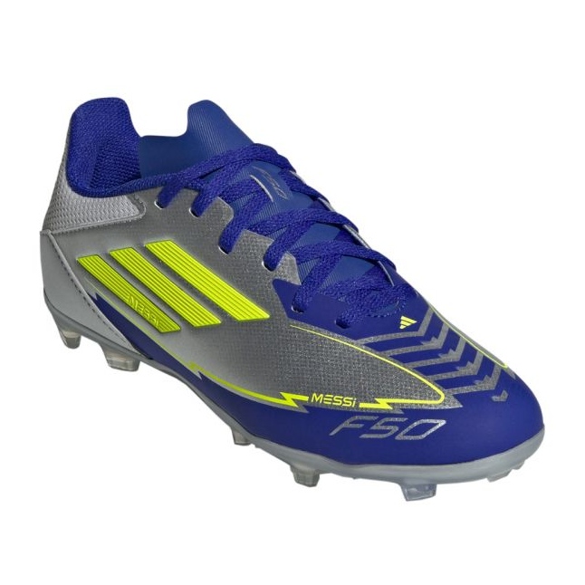 Adidas F50 League FG/MG Messi IH0924 Nogometne cipele srebro 1