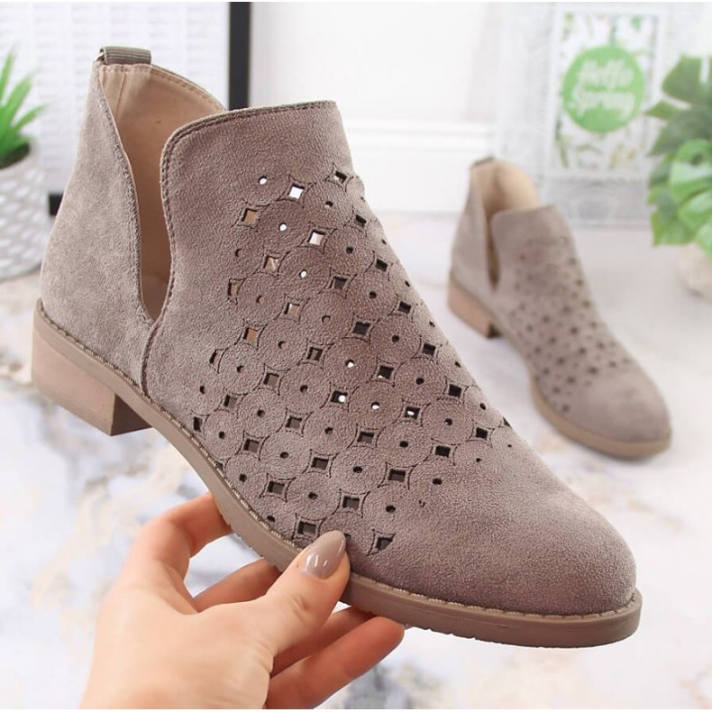 M.Daszyński Otvorene čizme M. Daszyński SAN12A BROWN smeđa 1