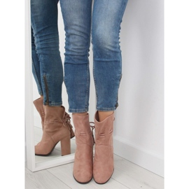 Čizme sa širokim petama roze 1318 pink ružičasta 2