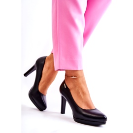 Sergio Leone Ženske klasične pumpe na platformi crno 2