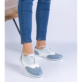 Plave klasične Oxford cipele plava 1