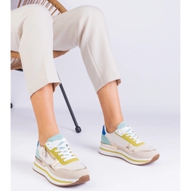 D/CEO Zelene sportske tenisice na platformi sa zlatnim umetkom Isolde zelena 1