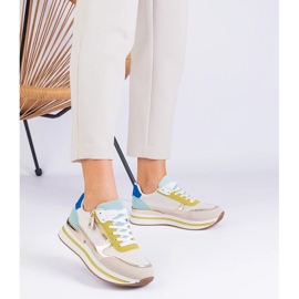 D/CEO Zelene sportske tenisice na platformi sa zlatnim umetkom Isolde zelena 2