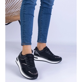 Crne tenisice ukrašene sjajem i cirkonima crna 1