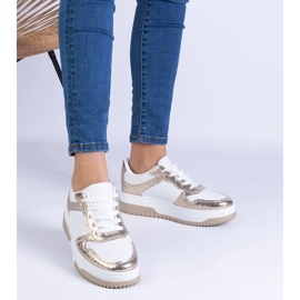 Zlatne tenisice na gustom potplatu zlatni 1