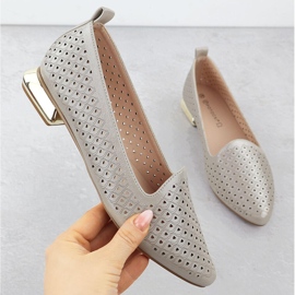 Ženske cipele na ukrasnoj peti otvorena beige Potocki SZ12574 bež 1